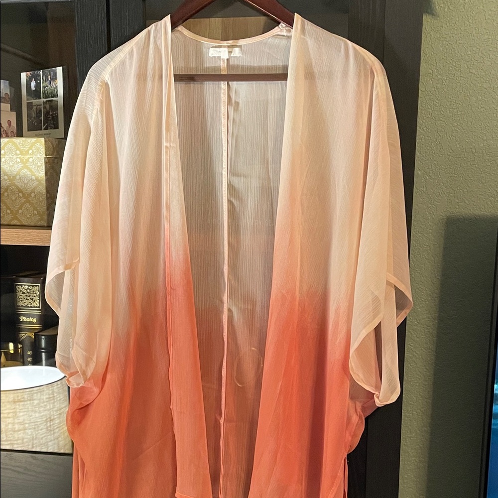 Maurices Sheer Light Pink Cardigan - Picture 2 of 4